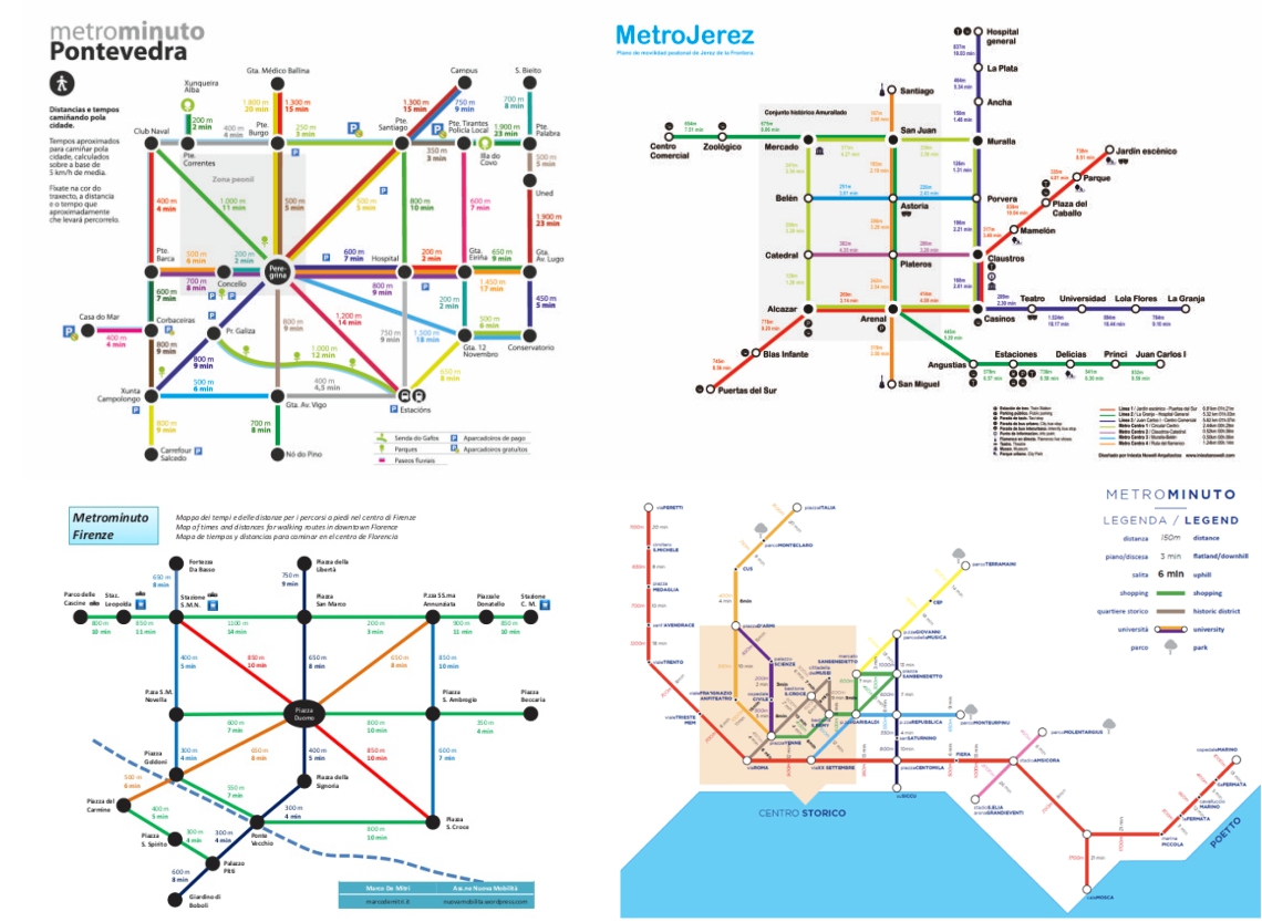 Metrojerez: un mapa de movilidad peatonal.